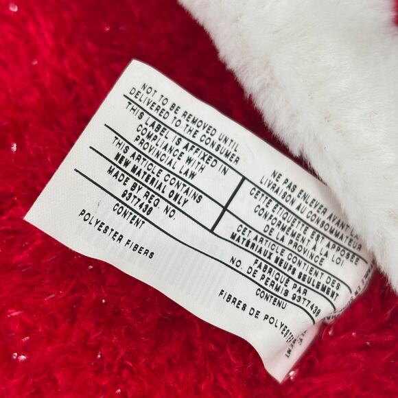 Disney Store Winnie Pooh Bear Plush as Santa Sparkle Red Suit Hat 19 Inch - Picture 9 of 10